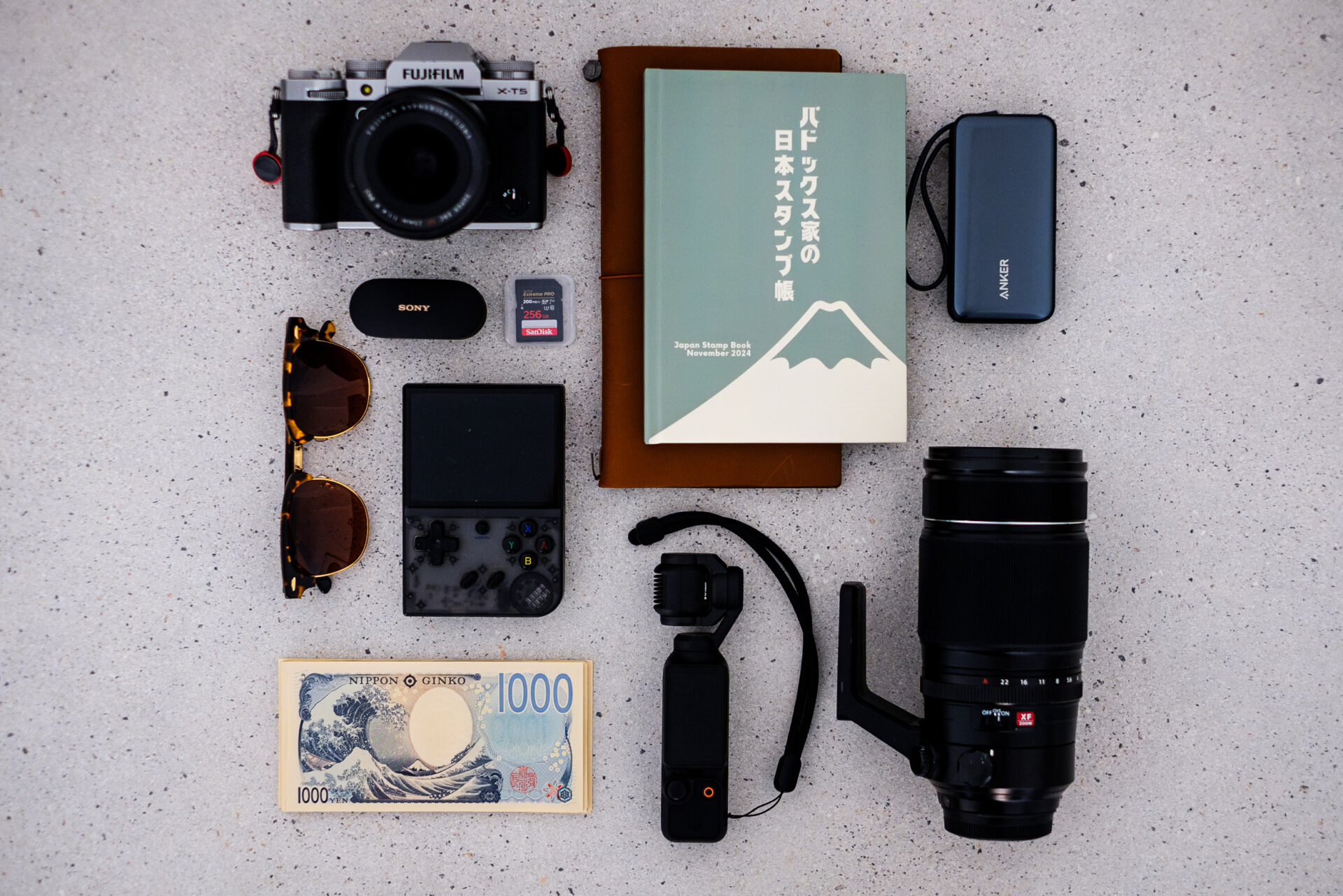 My full travel kit for Japan