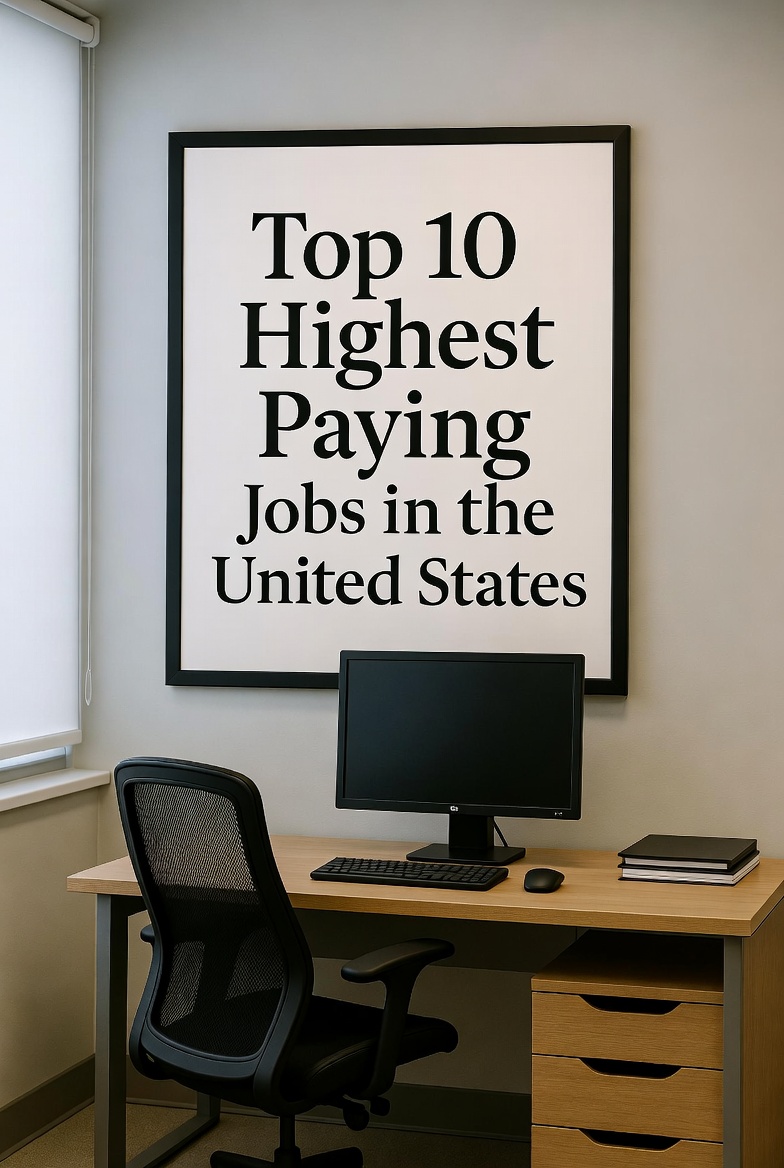 Top 10 Highest Paying Jobs in the United States (From Lowest to Highest Salary – 2026 Projections)